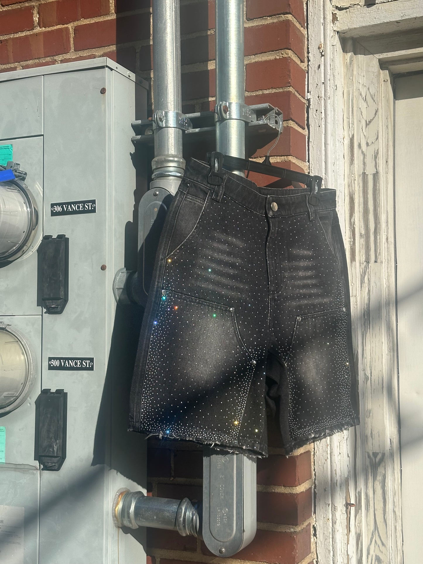 “G stone” jean shorts